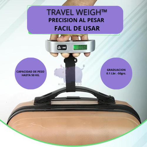 TRAVEL WEIGH™_ Pesa  Maleta  50Kg🧳